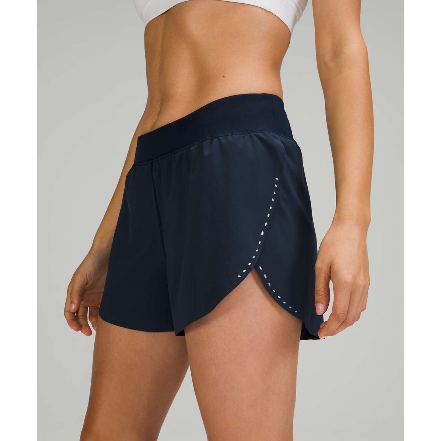 Lululemon Athletica Find Your Pace Lined High-Rise Short 3" True Navy Blue 6