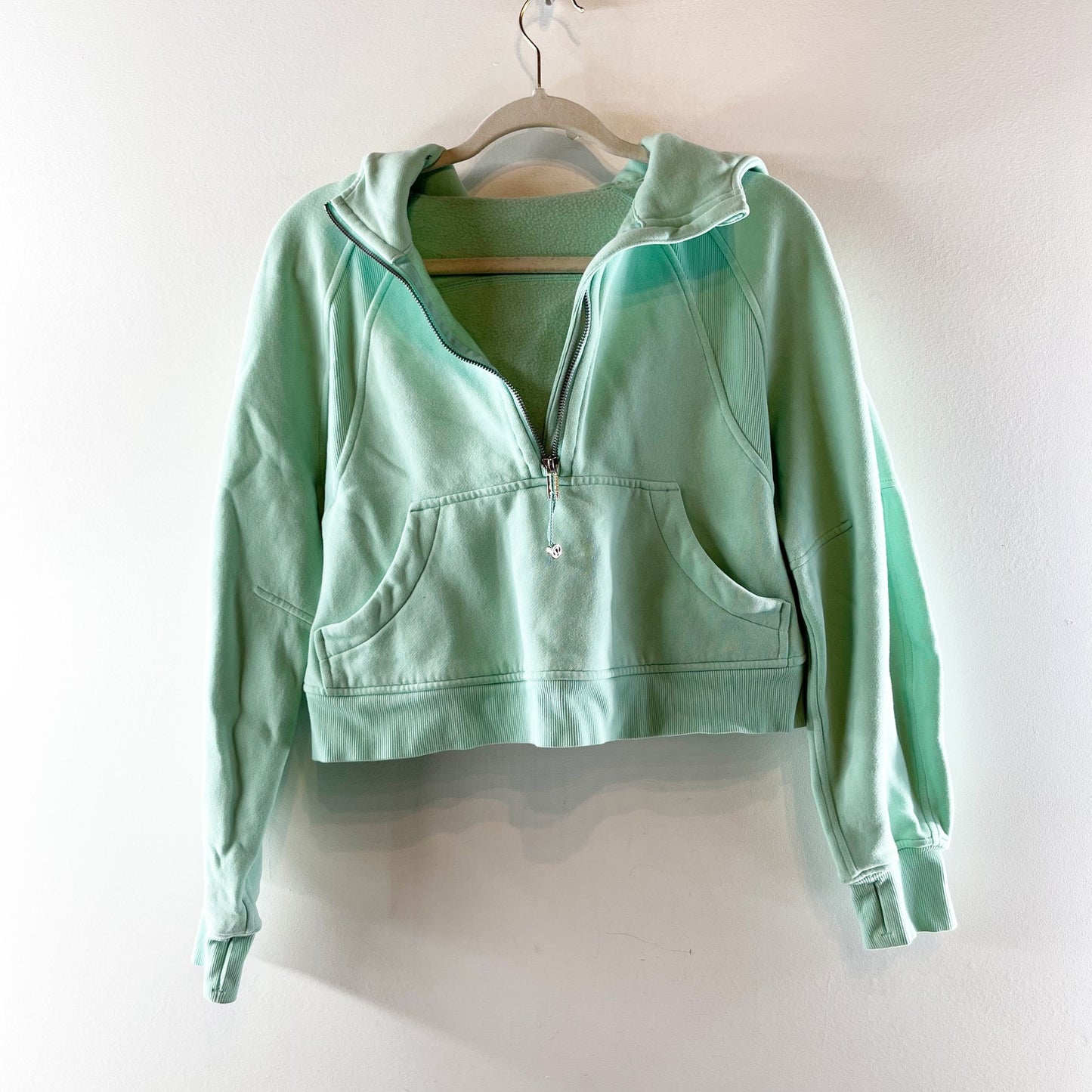 Lululemon Scuba Oversized Half-Zip Hoodie Wild Mint Green XS / S