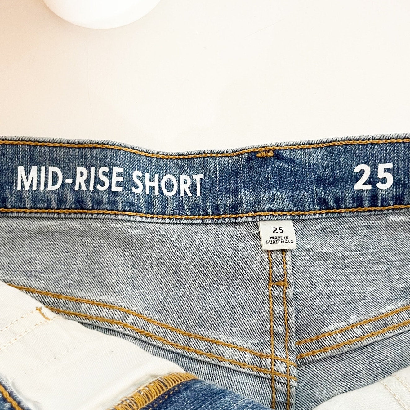 J. Crew Mid Rise Cutoff Jean Shorts Blue 25 / 0