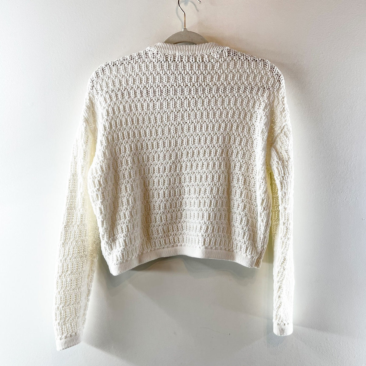 Pistola Katya Long Sleeve Crewneck Pullover Sweater Le Blanc White XS