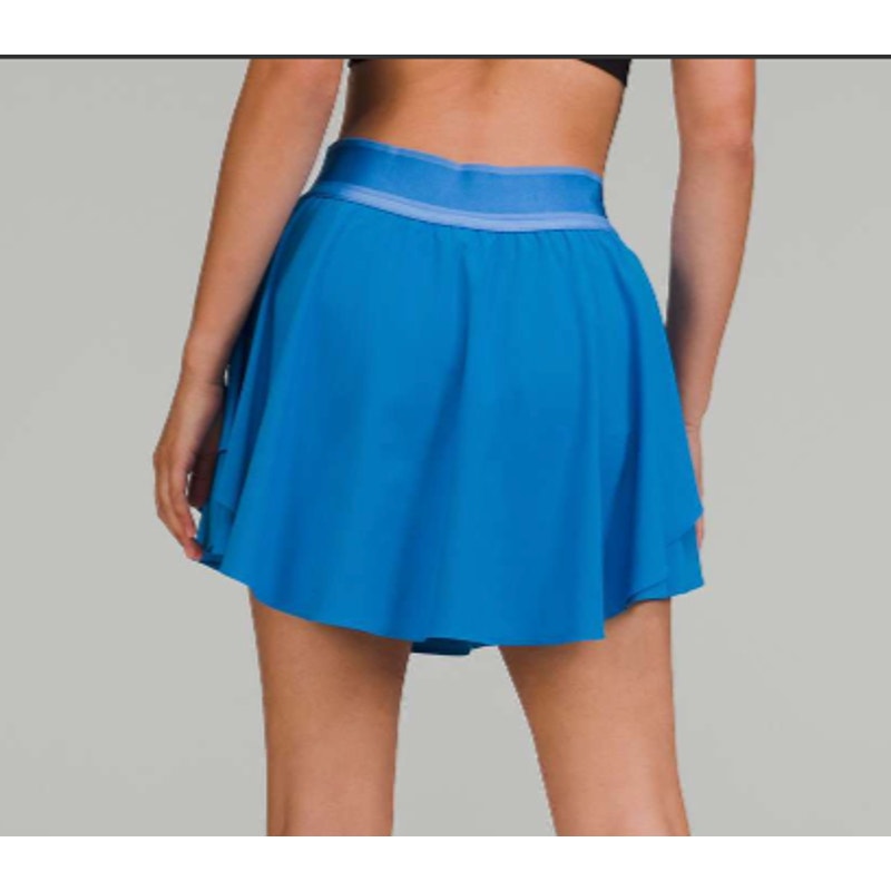 Lululemon Court Rival High-Rise Skirt Skort Long Poolside Blue 10