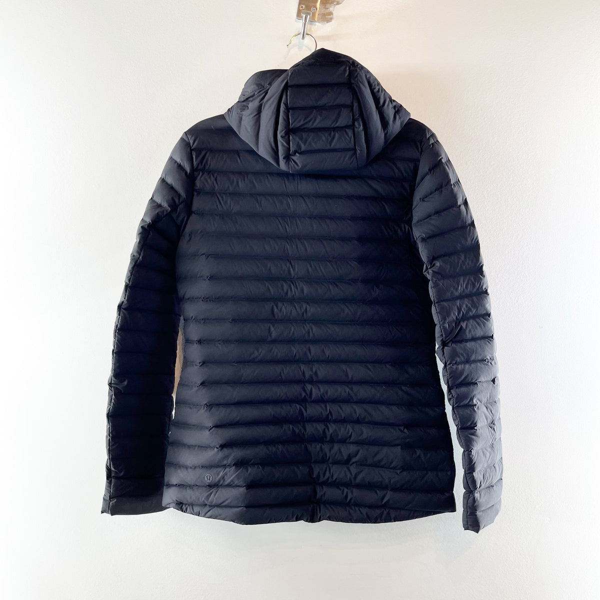 Lululemon Pack It Down Long Sleeve Full Zip Hood Puffer Quilted Jacket Black 8