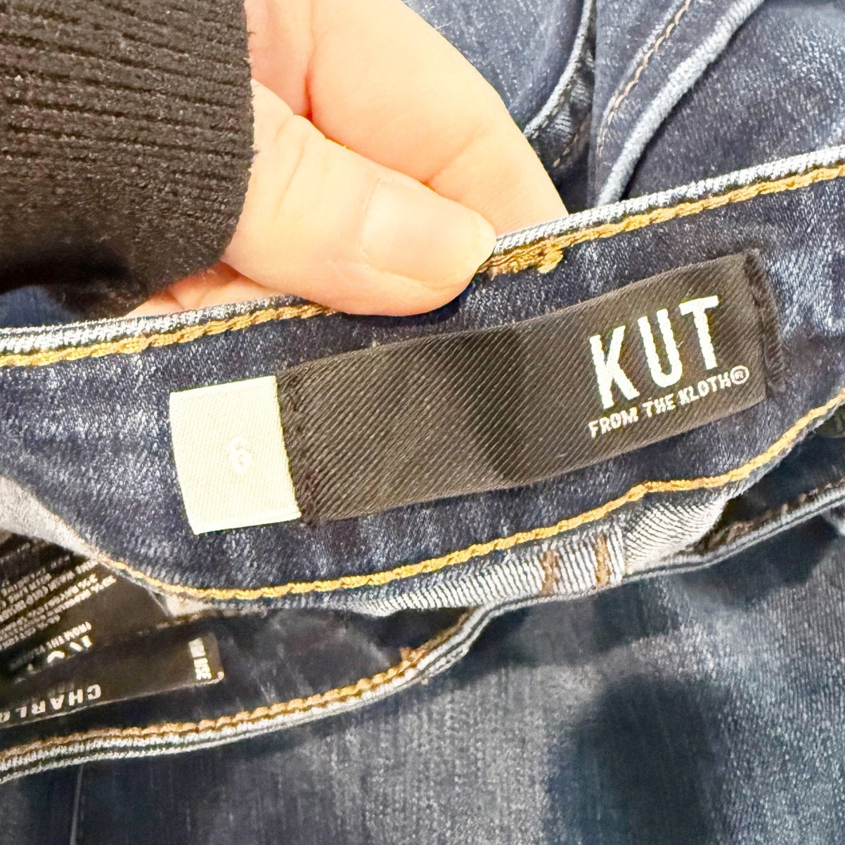 Kut From The Kloth Fab Ab Charlotte Culotte Cropped Jeans Blue 6