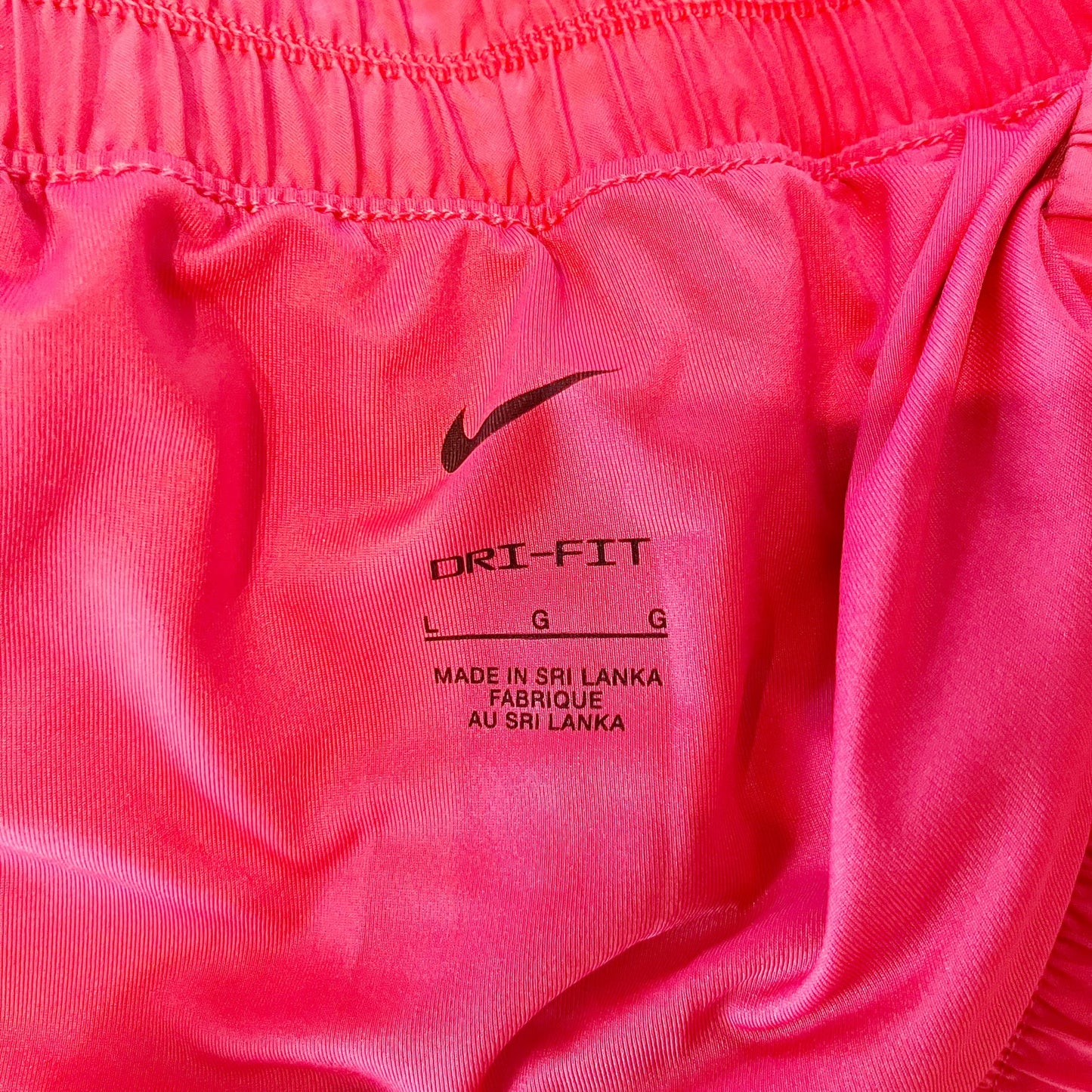 Nike One Training Running Lined Activewear Shorts Coral Pink Large