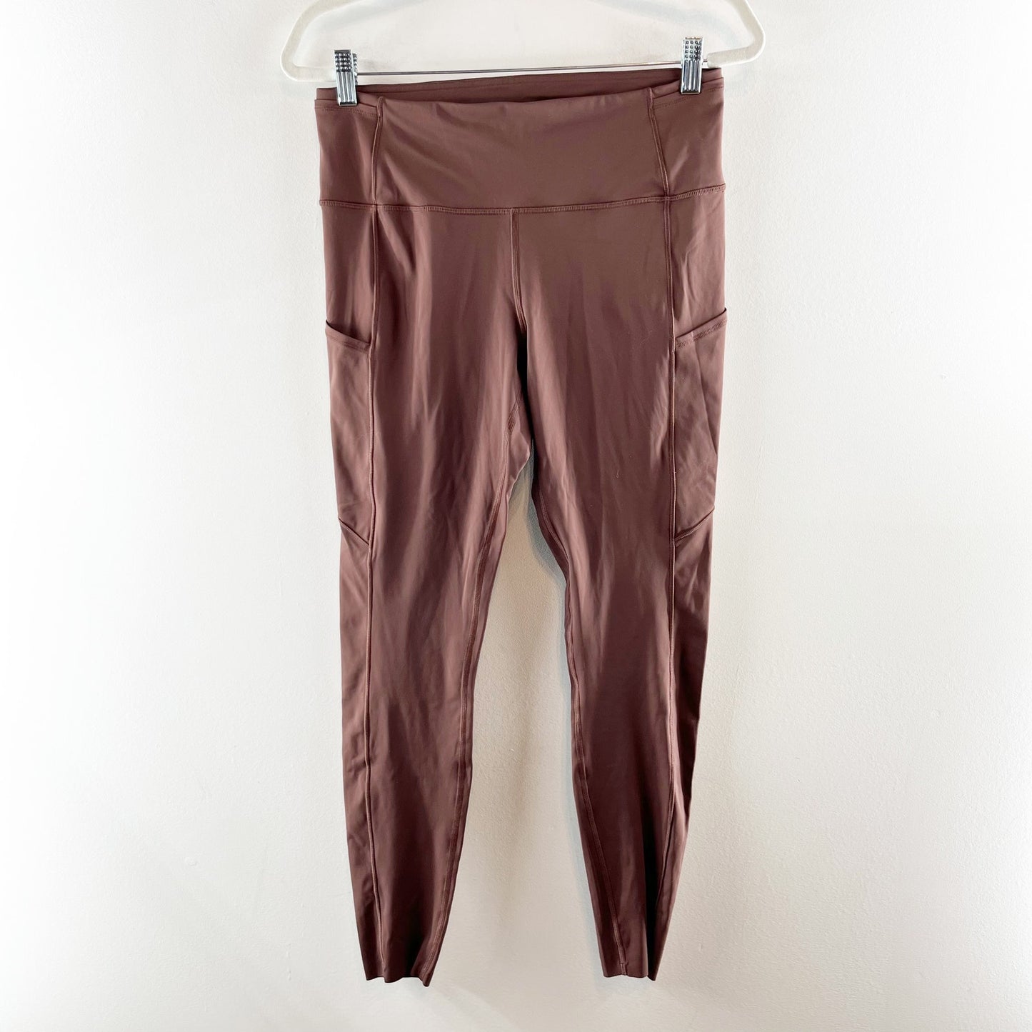 Lululemon Fast and Free Tight Leggings 28" Non-Reflective Brown Earth 10