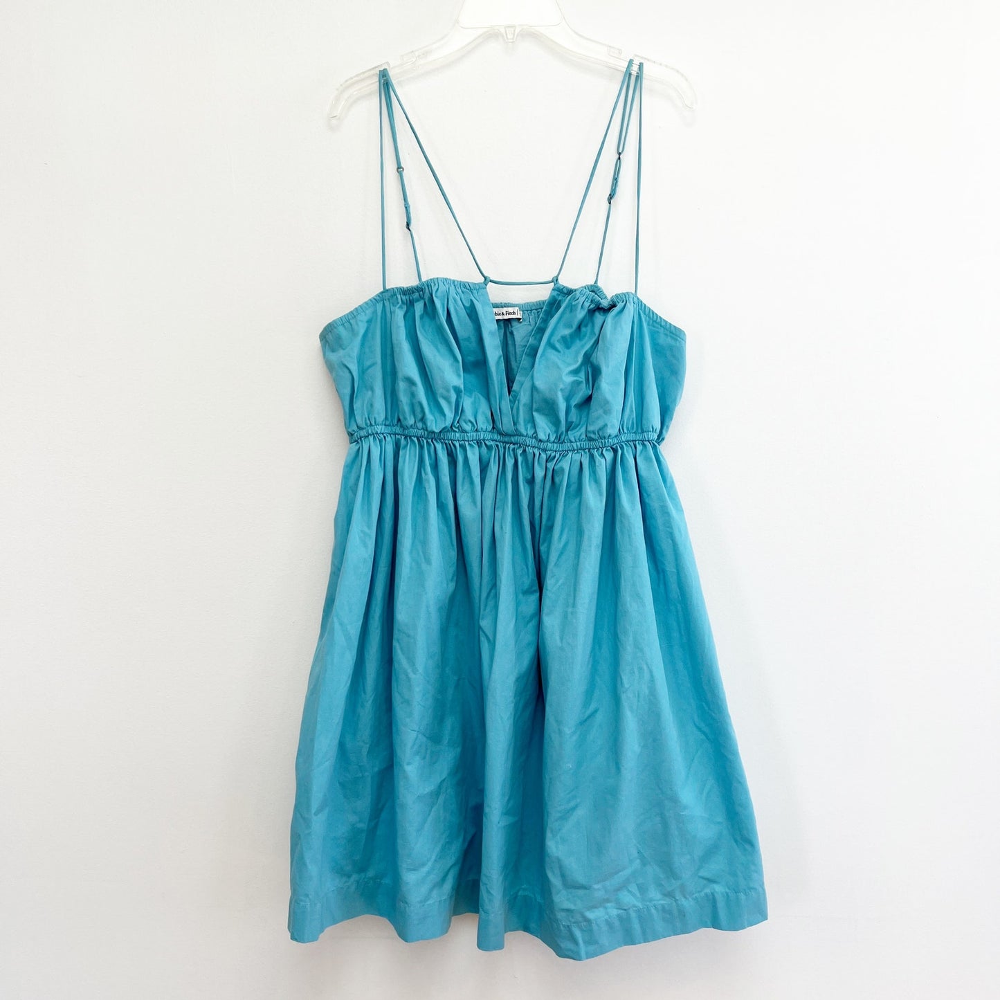 Abercrombie & Fitch Strappy Babydoll Mini Dress Blue Teal Turquoise XL