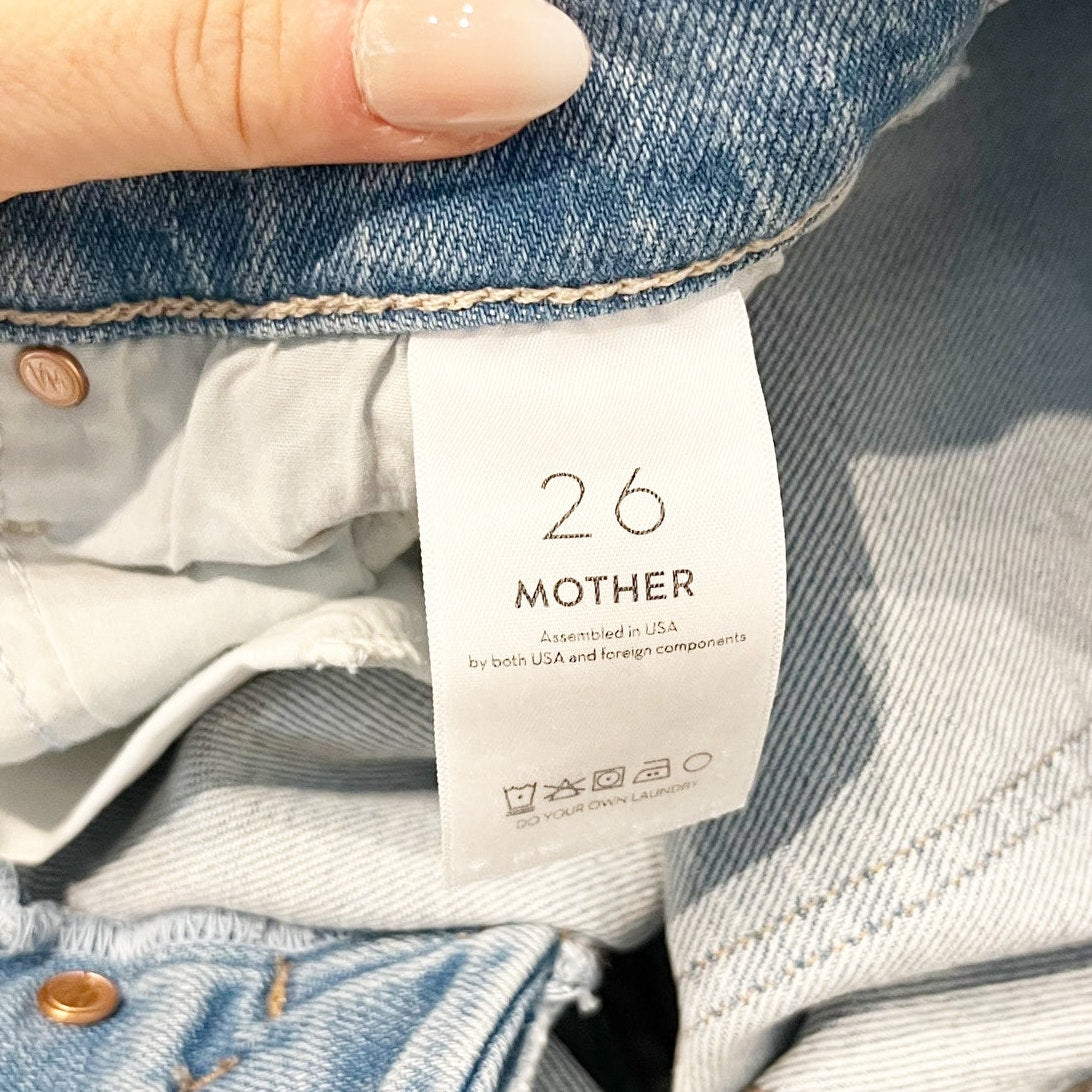 Mother The Tripper Ankle Straight Leg jeans Ripe For The Squeeze Blue 26 / 2