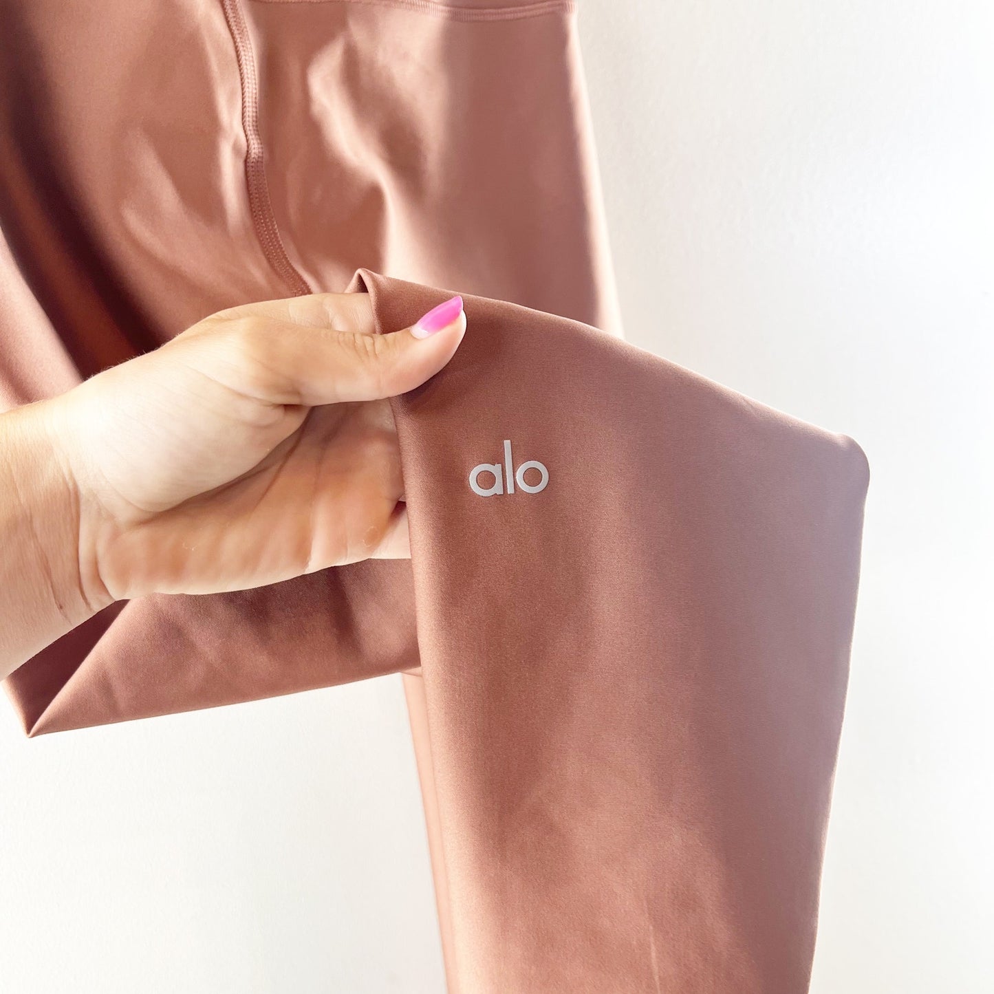 Alo Yoga Airlift 7/8 High-Waisted Leggings Dusty Rose Pink Small