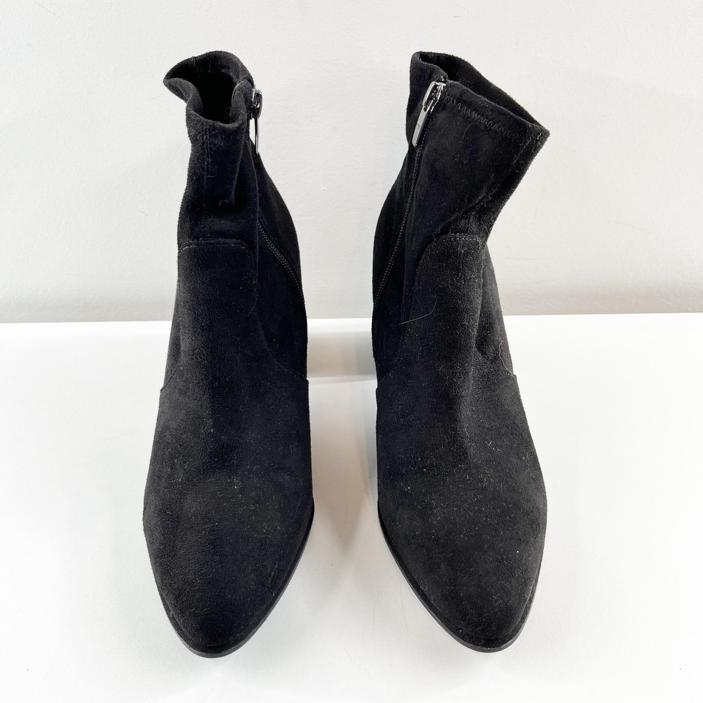 Marc Fisher Balsan Suede Block Heel Ankle Boots Booties 8.5