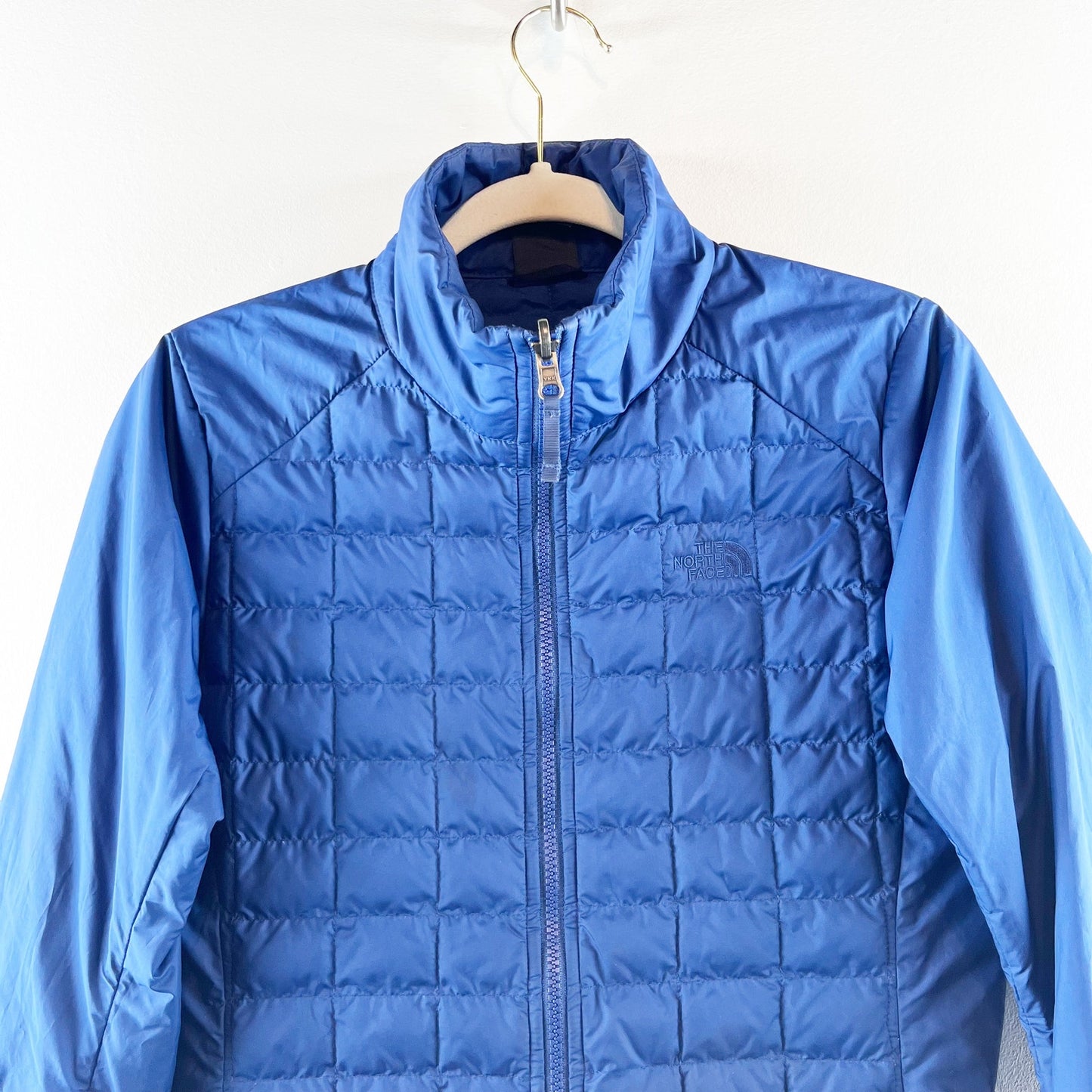 The North Face Thermoball Eco Snow Full Zip Quilted Triclimate Jacket Blue Small