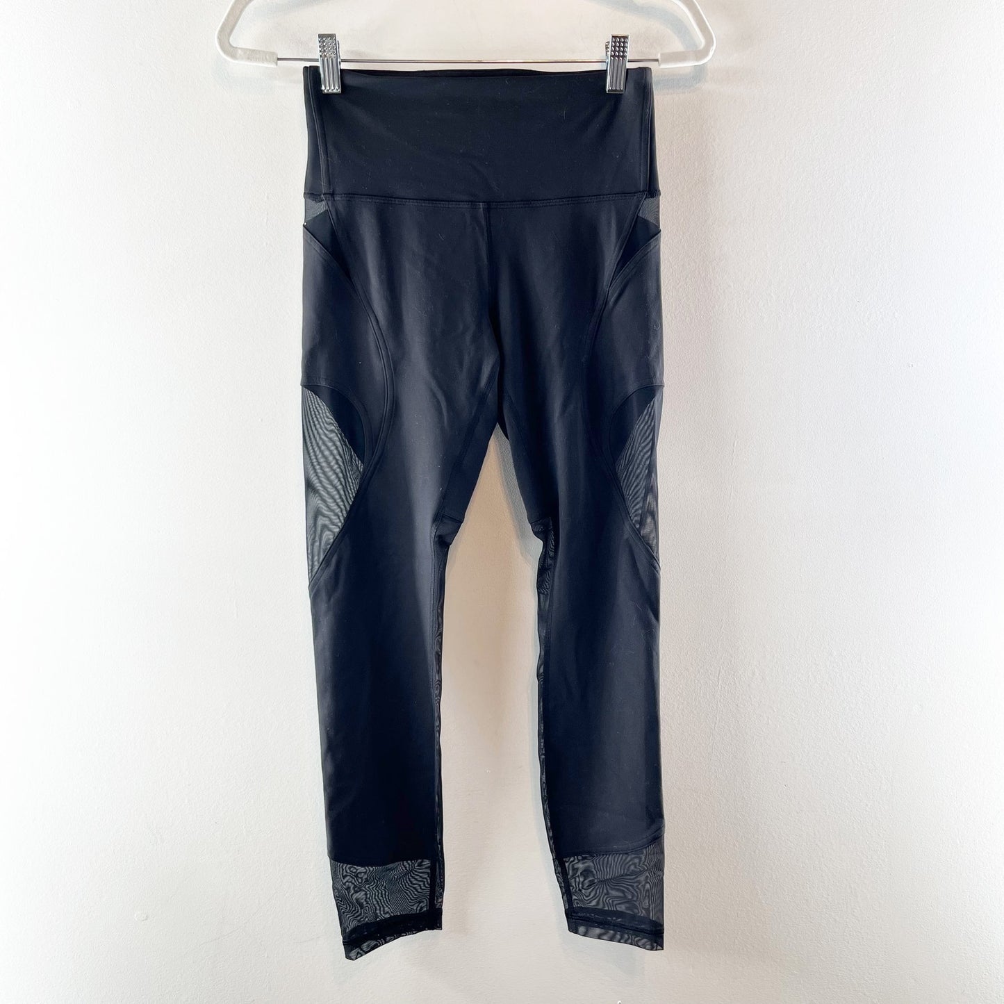 Lululemon Wunder Train Mesh Panel High-Rise Tight Leggings 25" Black 6