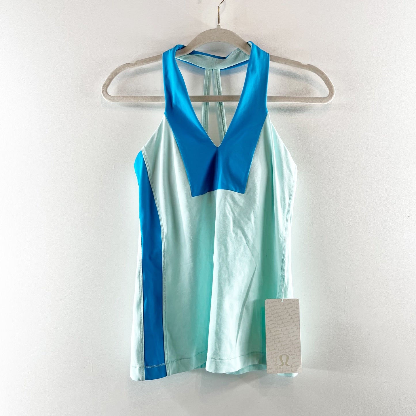 Lululemon Open Soul Tank Top Aquamarine / Beach Blanket Blue / Aquamarine US 6