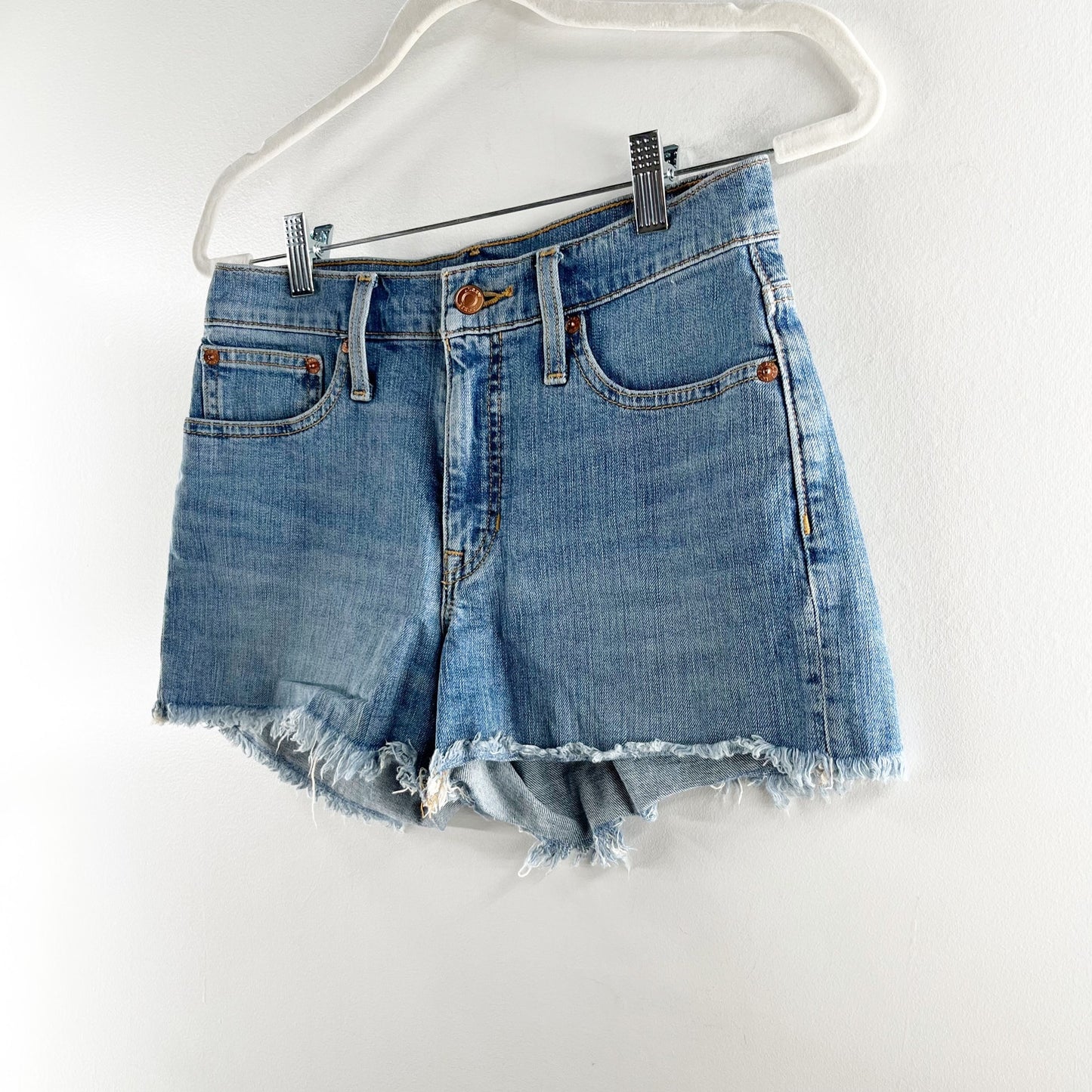 J. Crew Mid Rise Cutoff Jean Shorts Blue 25 / 0