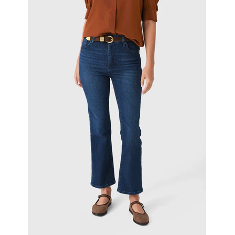 J. Crew Cotton Blend High Waisted Denim Billie Demi Boot Crop Jeans Blue 28 P