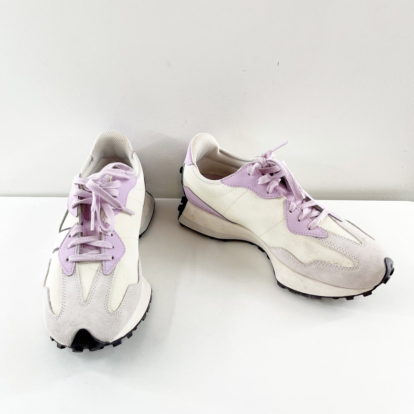 New Balance x FIGS 327 Sneakers Shoes White Lavender Haze Purple 10