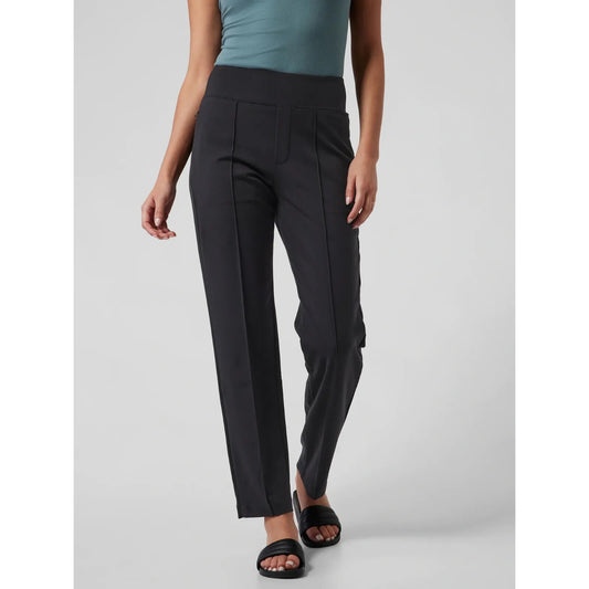 Athleta Eastbound Straight Leg High Rise Trouser Pants Black 8 Tall
