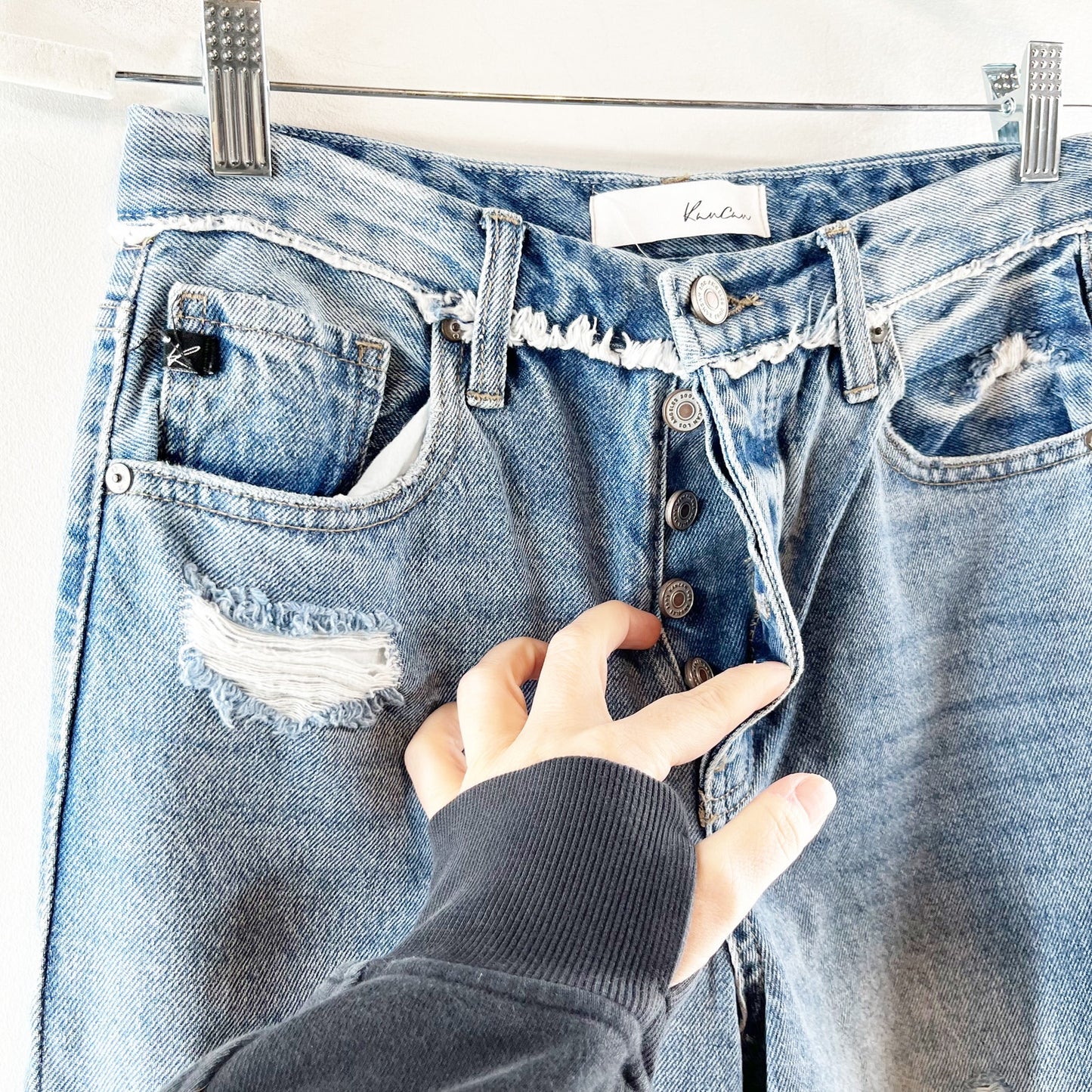 Kancan Sylvie Ultra High Rise 90's Boyfriend Jeans Blue 5 / 26