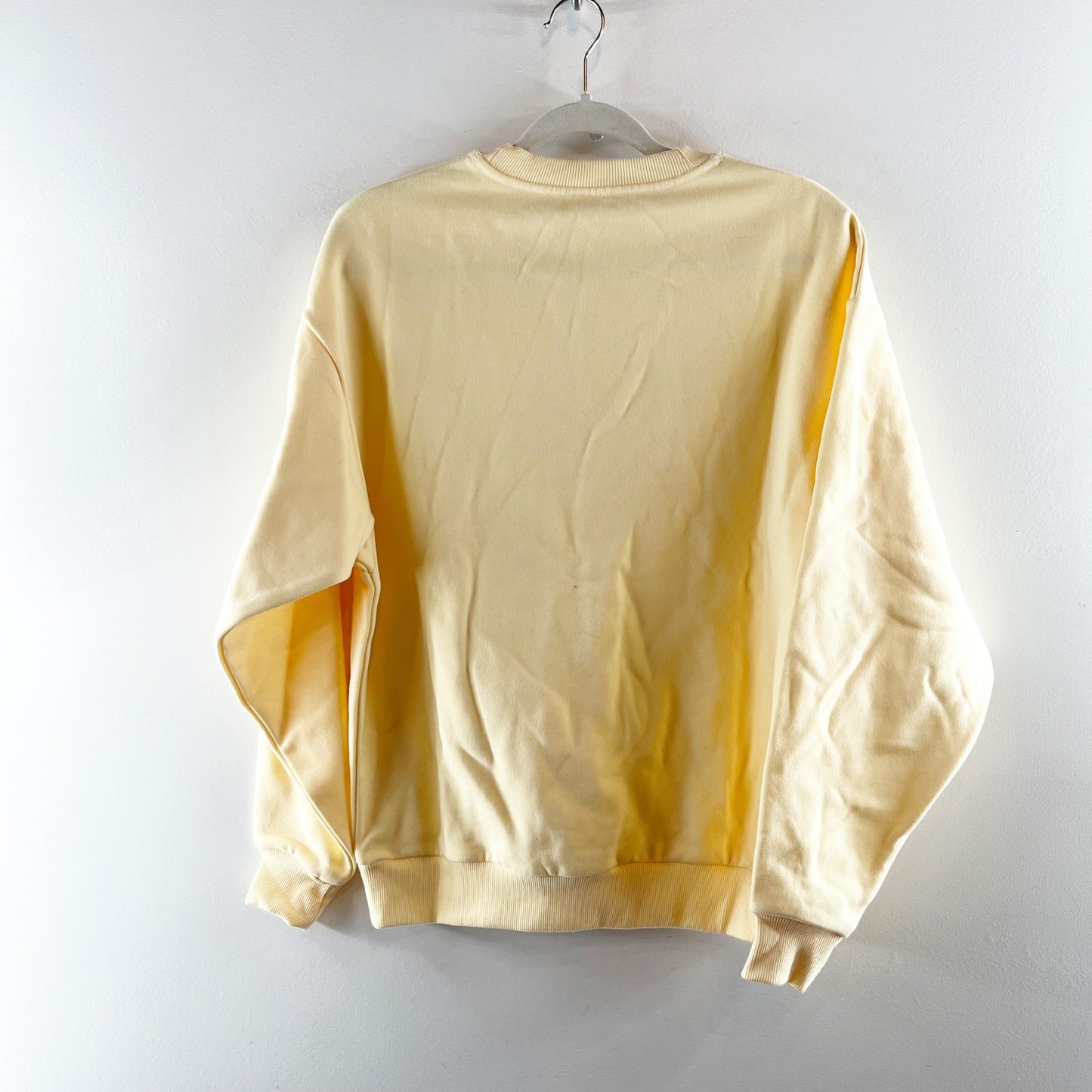 Alo Accolade Crewneck Pullover Long Sleeve Sweatshirt Candlelight Yellow XS