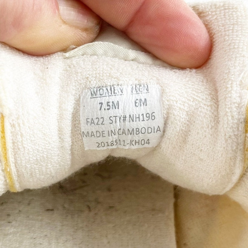 Madewell League Trainer Sneakers in Washed Nubuck Cream 7.5