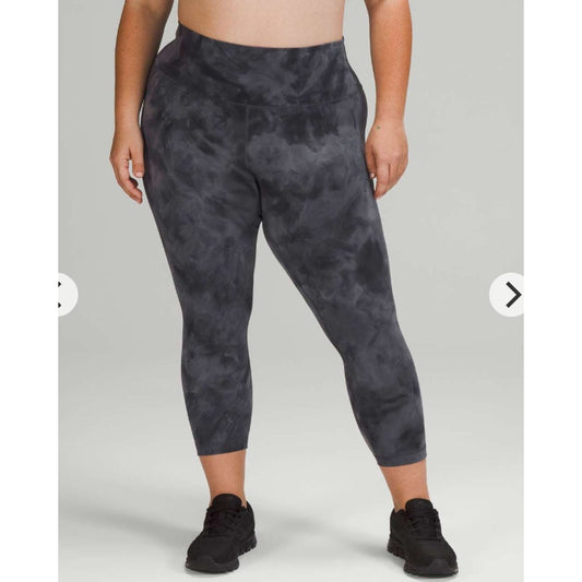 Lululemon Wunder Train High-Rise Leggings 23" Diamond Dye Pitch Grey Graphite 6