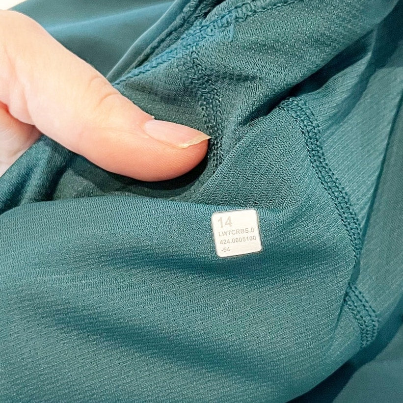 Lululemon Fast and Free Reflective High-Rise Shorts 3" Storm Teal Green 14