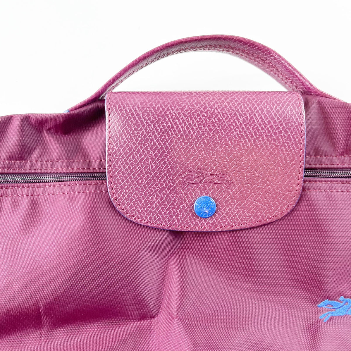 Longchamp Le Pliage Document Briefcase Bag Plum Purple