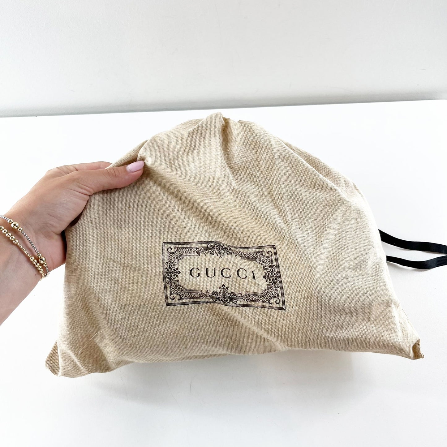 Gucci GG Marmont Chevron Camera Crossbody Bag Purse Porcelain Rose Lion Trap