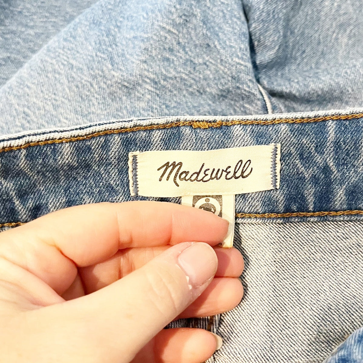 Madewell The Curvy Perfect Vintage High Rise Wide-Leg Jeans Blue Enmore Wash 28