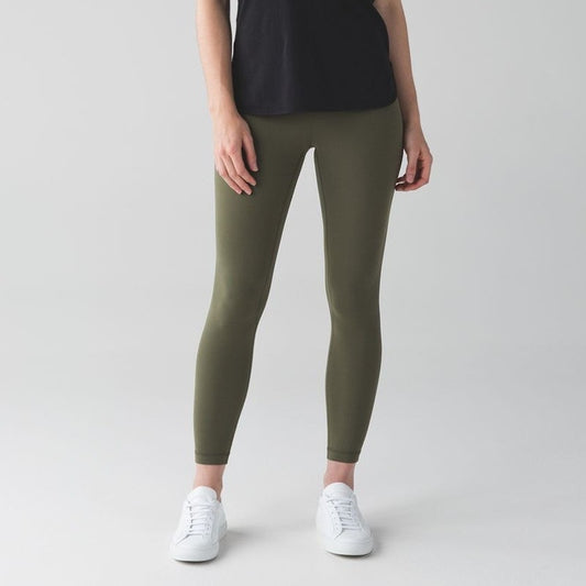 Lululemon Align Pull On High Waisted Yoga Leggings Pants II Fatigue Green 6
