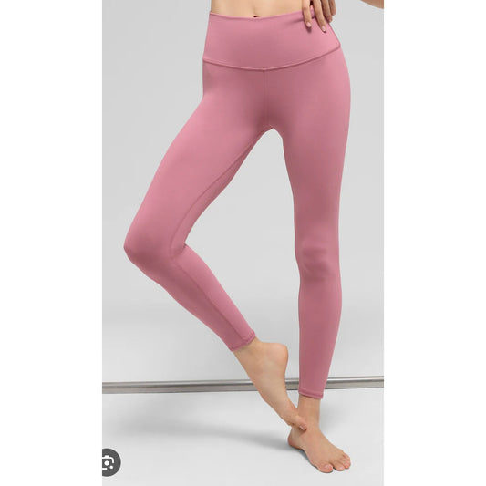 Alo High Waist 7/8 Airbrush Leggings in Pink Wild Rose XS