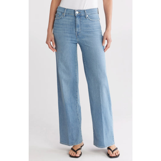 Frame Le Slim High Rise Palazzo Wide Leg Jeans Integrity Blue 24