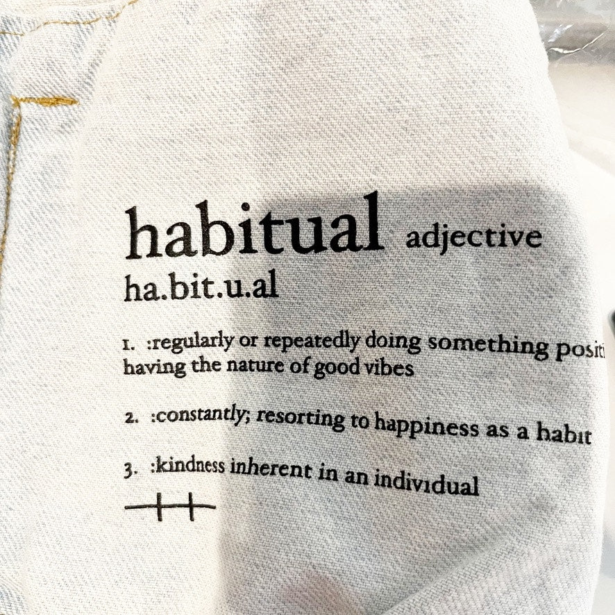 Habitual Oversized Short-Sleeve Denim Cropped Jacket Mist Bleached Blue XS