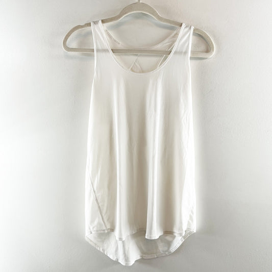 Lululemon Athletica Sleeveless Scoop Neck Racerback Tank Top White