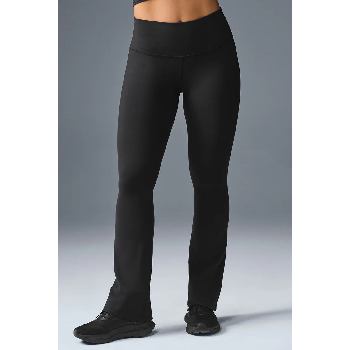 Alo Yoga Airbrush Pull On High-Waisted Bootcut Leggings Black XS