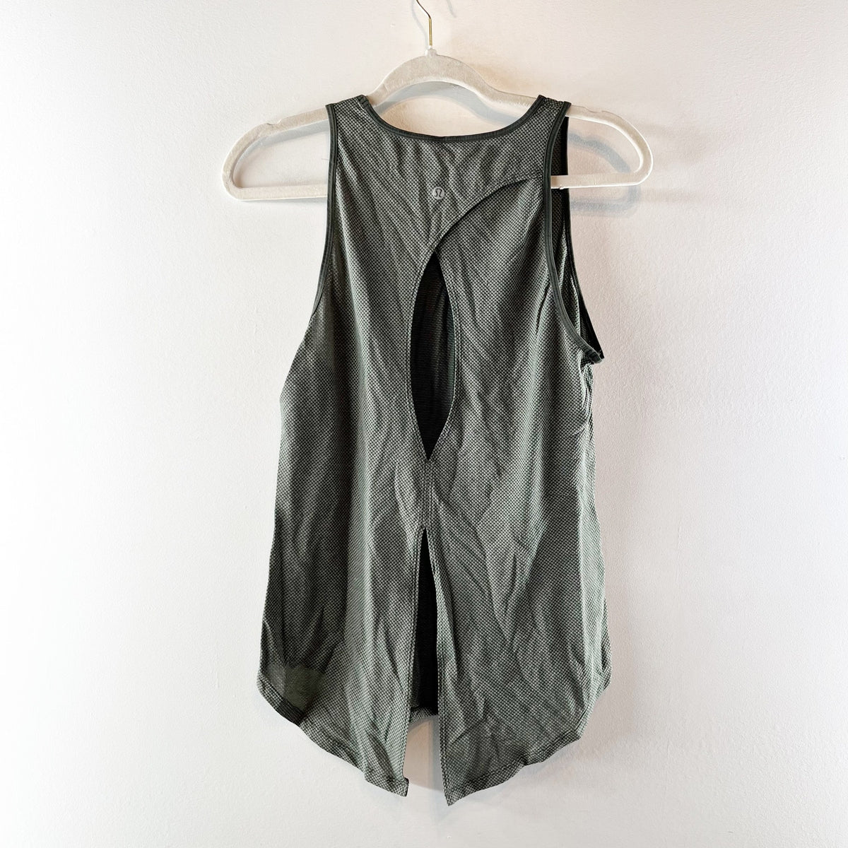 Lululemon Athletica Open Up Tank Top Heathered Camo Green Small