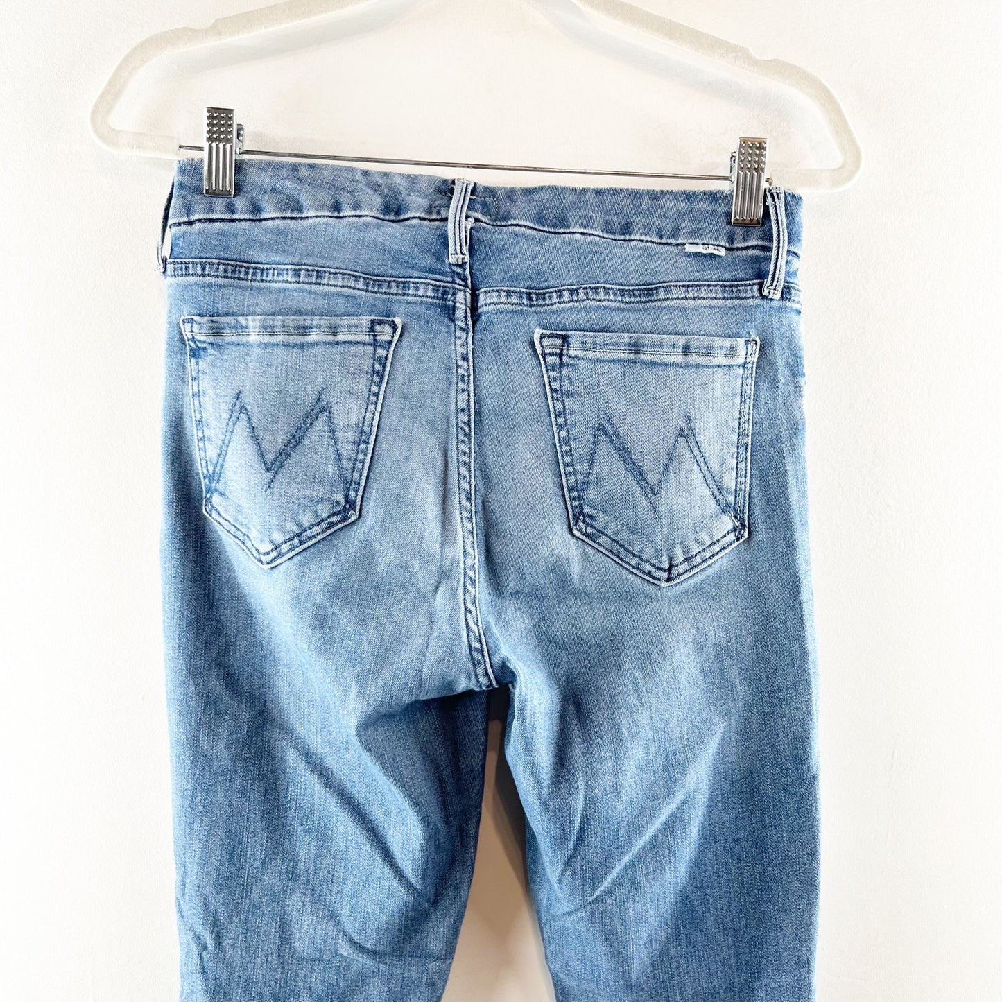 Mother The Mid Rise Looker Ankle Skinny Jeans Blue We The Animals