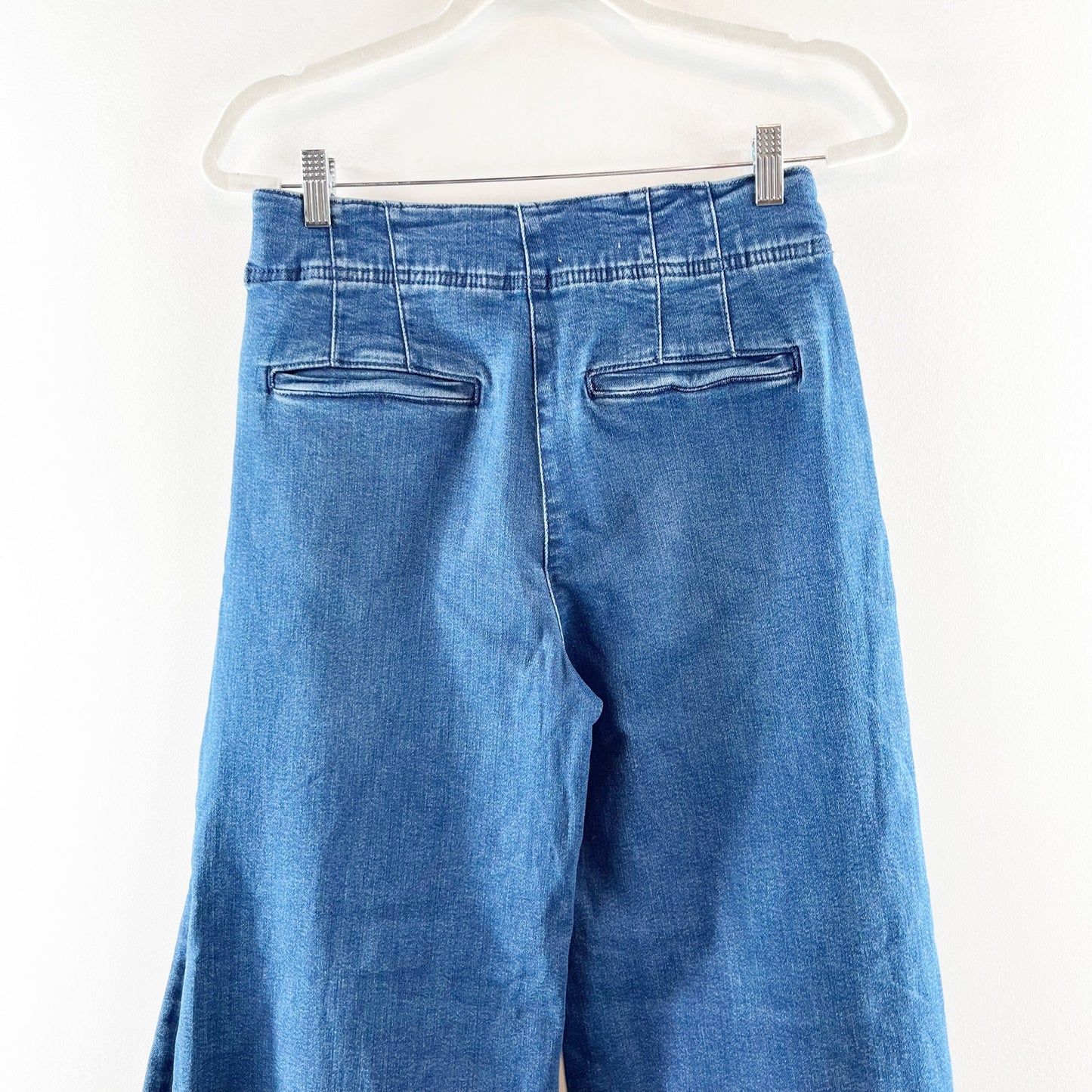 Anthropologie Pilcro A-Line Trapeze High-Rise Wide-Leg Jeans Blue 27 / 4