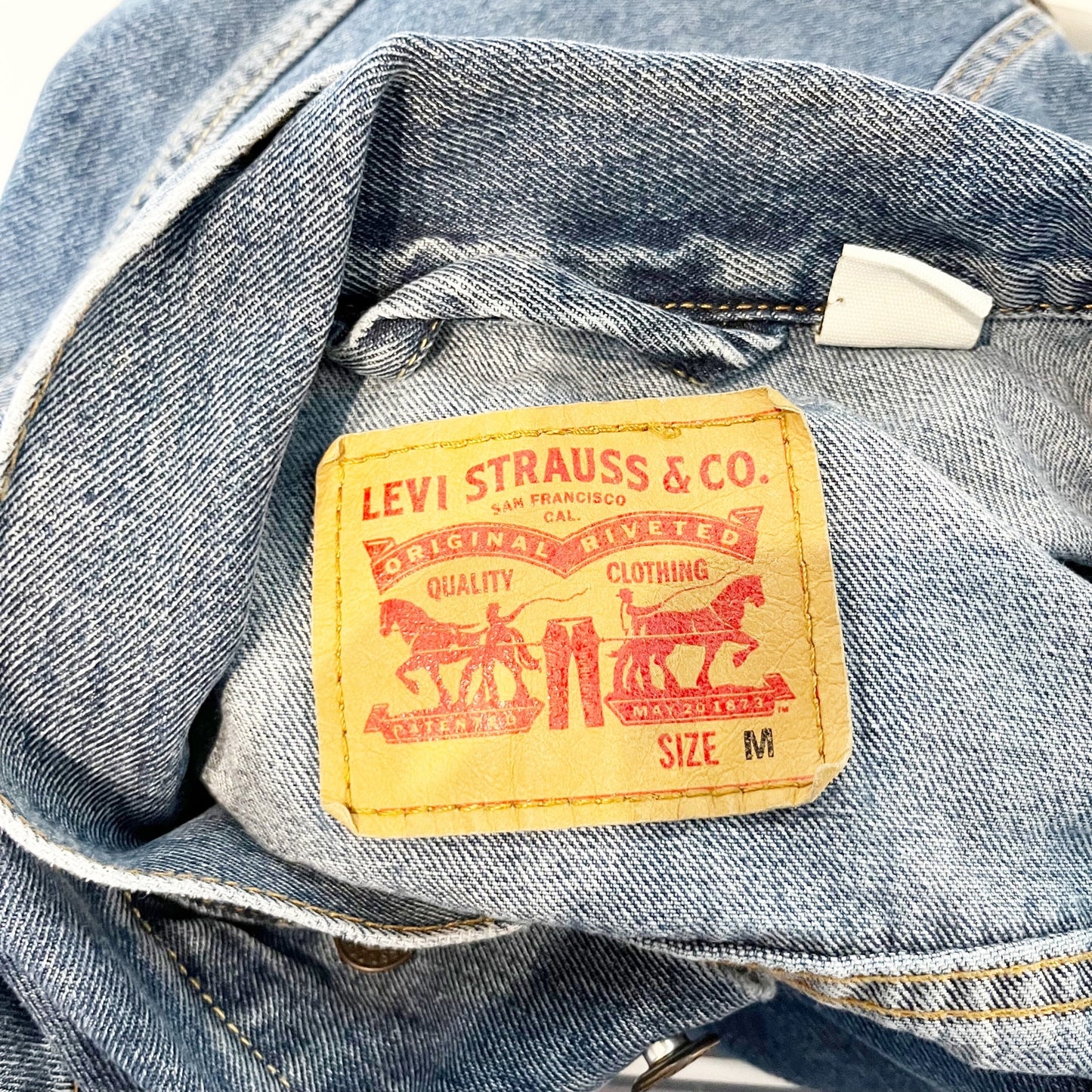 Levi's Denim Button-Front Original 90s Trucker Jacket Cool The Drama Blue Medium