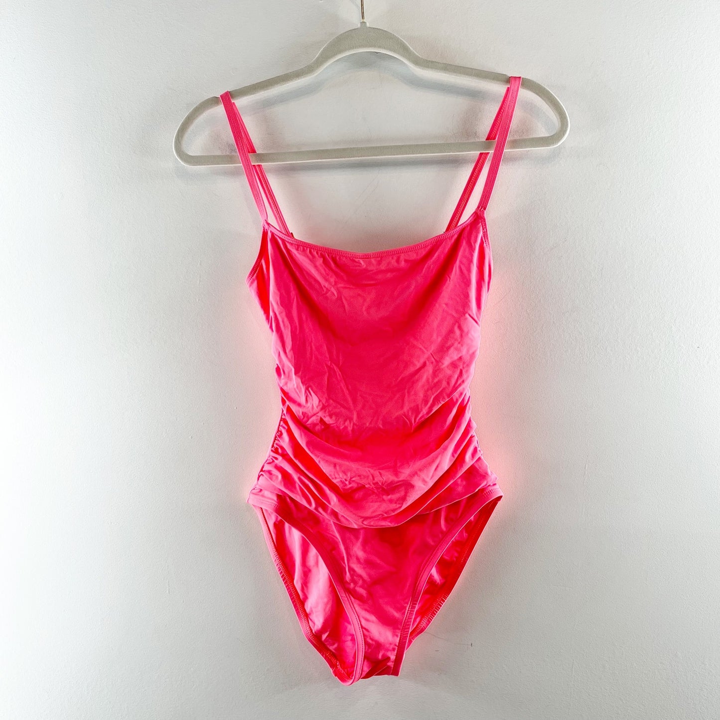 LA Blanca Goddess Ruched One Piece Swimsuit Pink 4