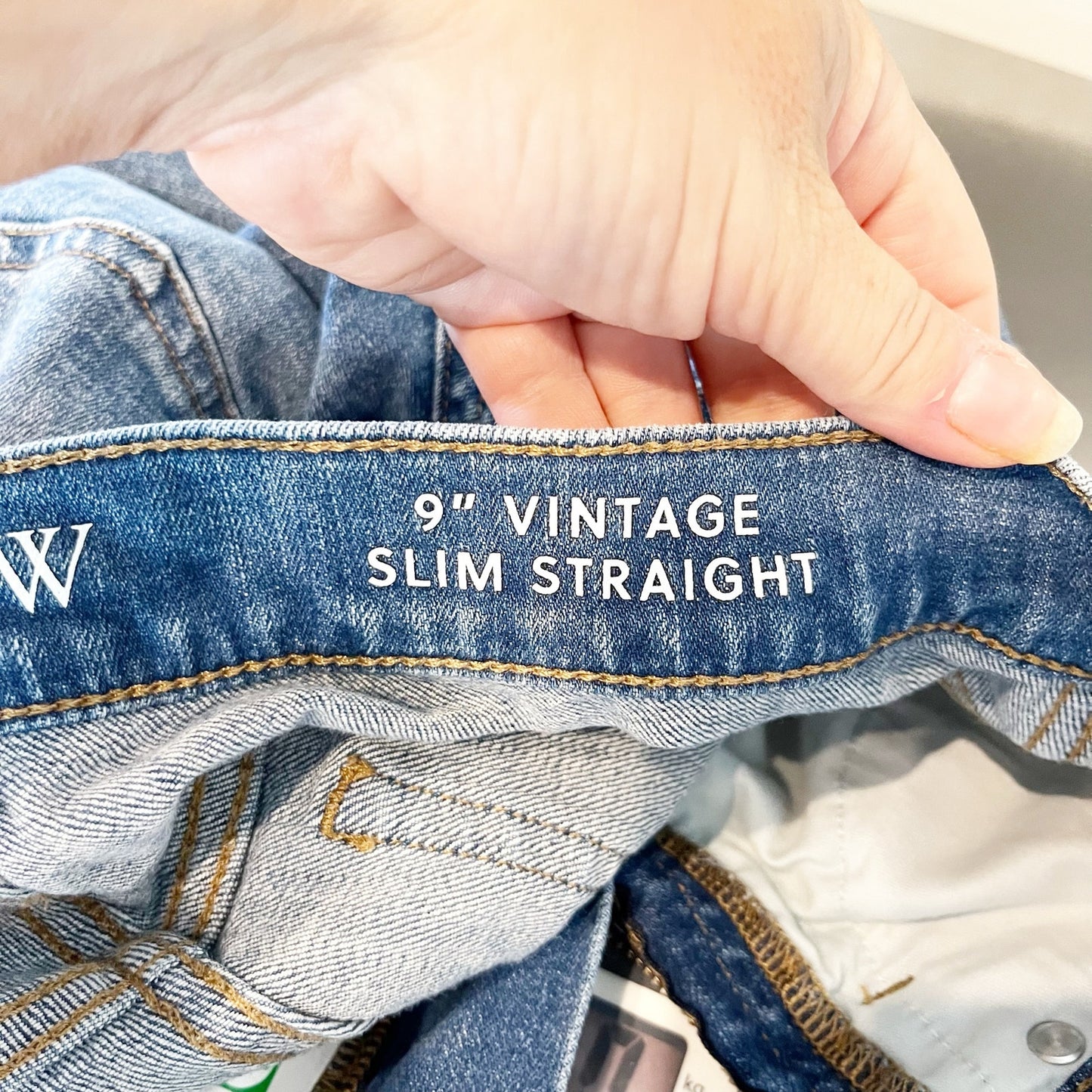 J. Crew 9" Vintage Slim Straight Jeans In Lakeshore Wash Blue 25