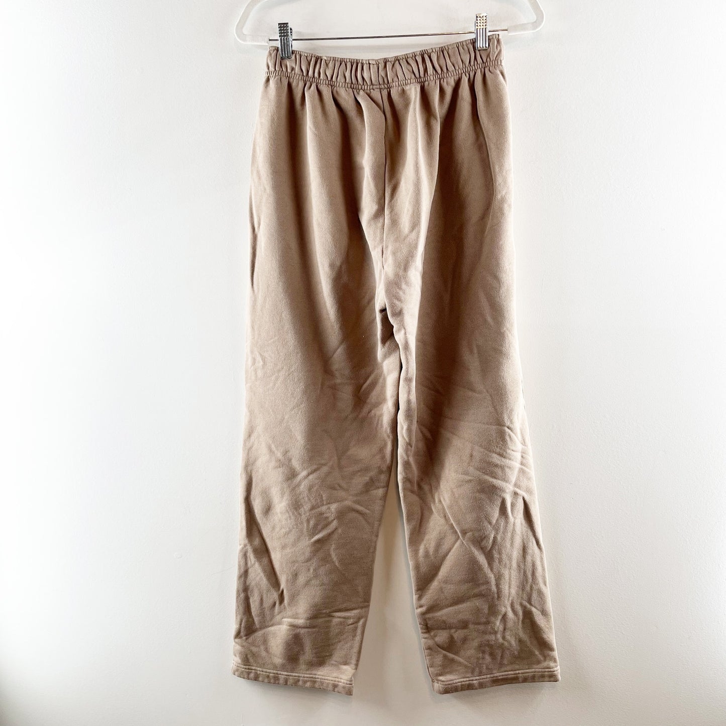 Alo High Rise Accolade Straight Leg Sweatpants Gravel Brown Tan XS