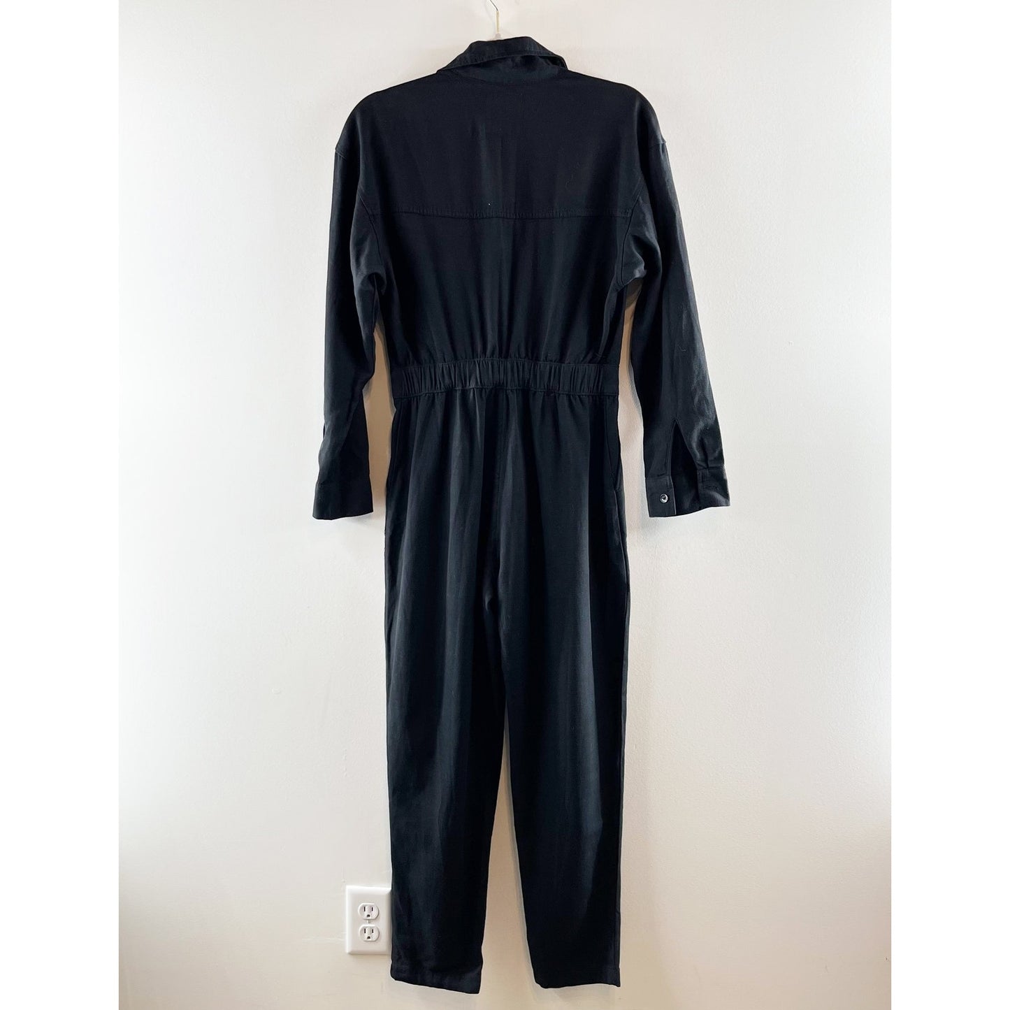 Abercrombie & Fitch Long Sleeve Utility Jumpsuit Black Small