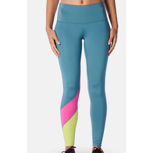 Cotopaxi High Rise Mariposa Leggings Colorblock Submarine Green Small