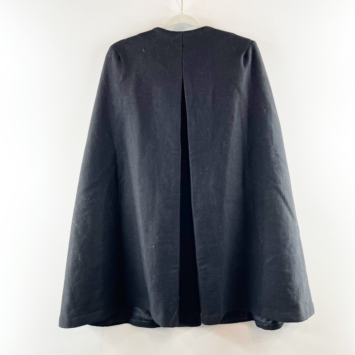 Mark & Graham Stella Wool Blend Cape Jacket Black Small