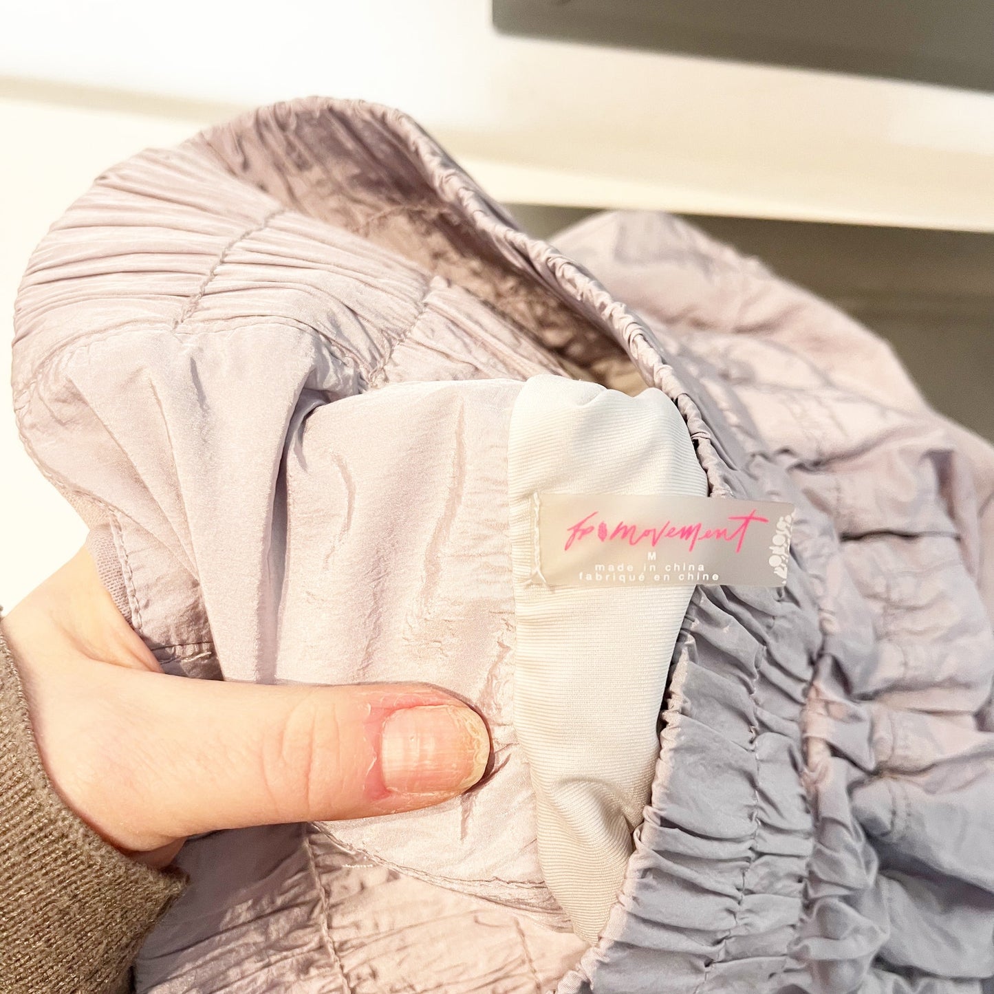 Free People Movement The Way Home Active Nylon Lined Shorts Purple Medium