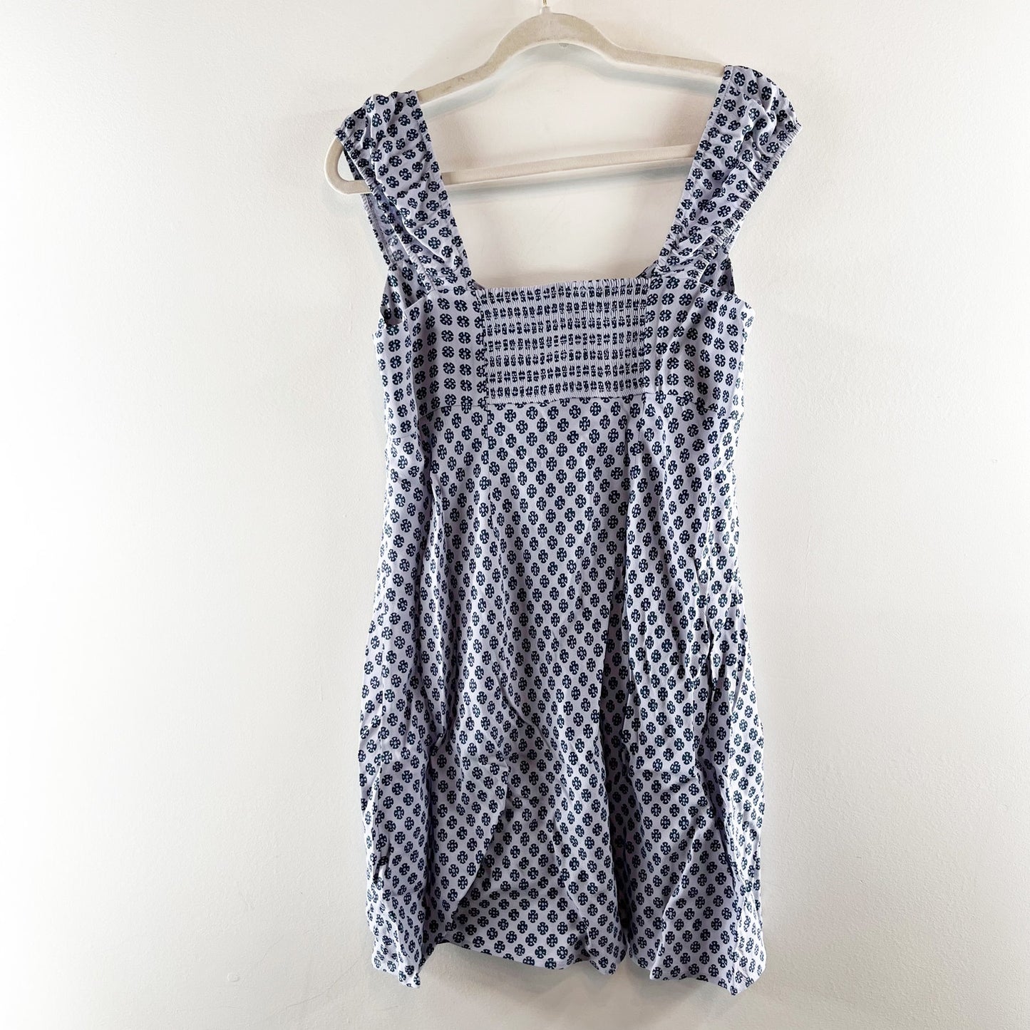 Madewell Cap Sleeve Button Up Mini Dress Washed Lavender Purple 12