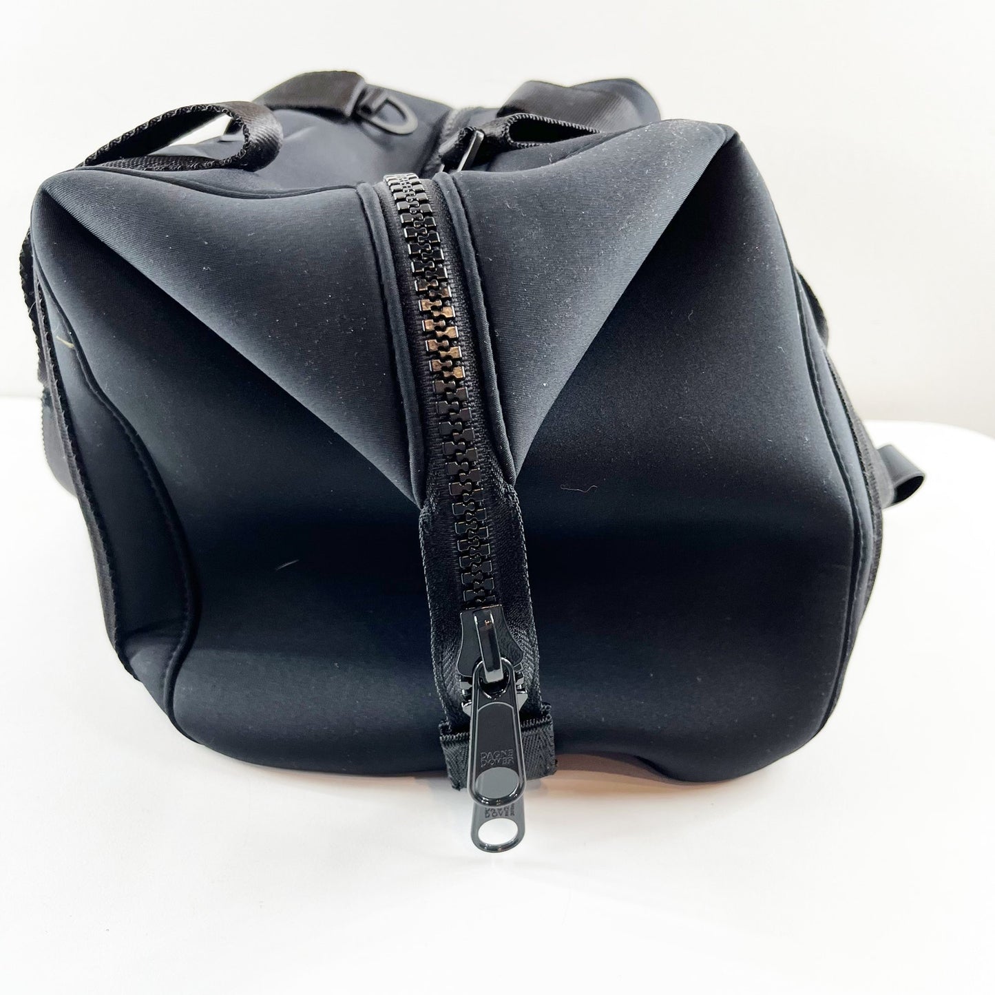Dagne Dover Landon Neoprene Duffel Travel Bag Black Onyx Medium