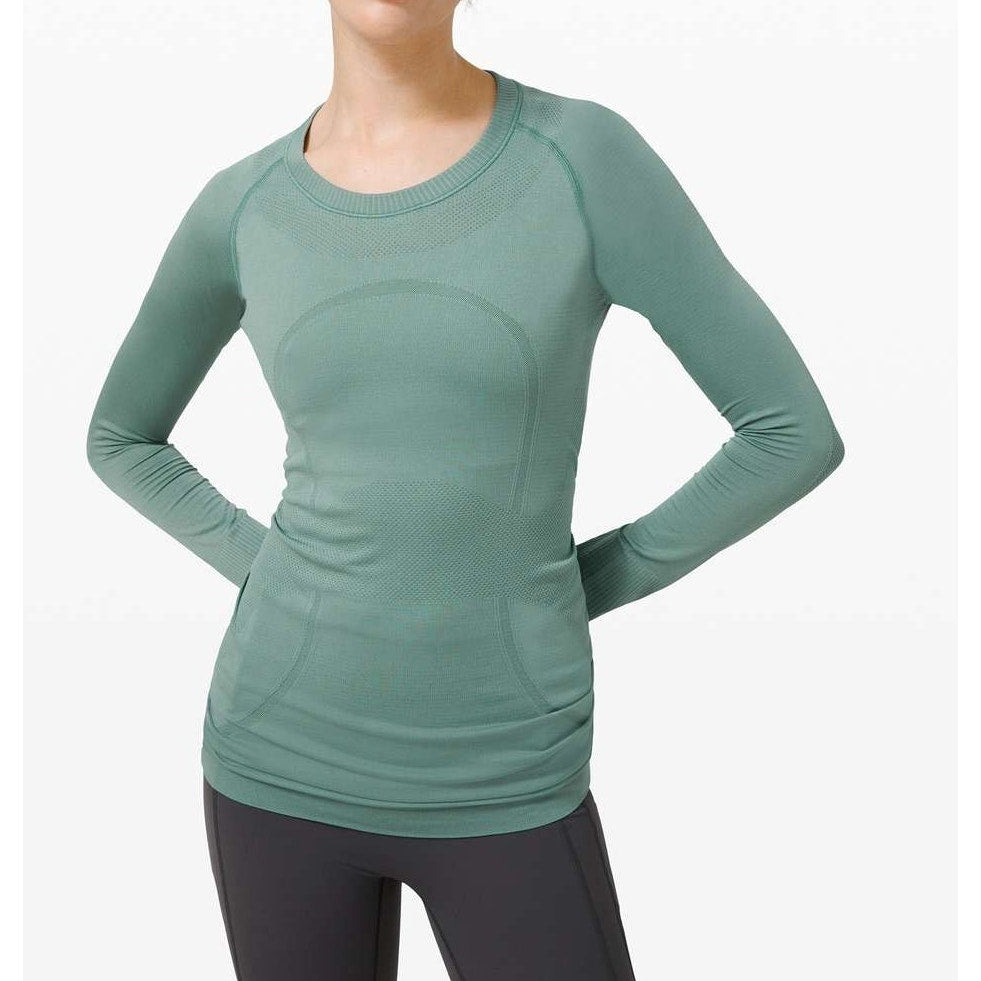 Lululemon Swiftly Tech Long Sleeve Crew T-Shirt Tidewater Teal Green 6