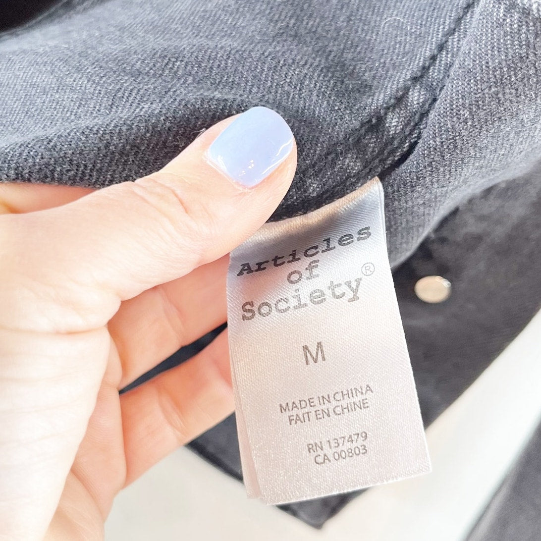 Articles of Society Taylor Denim Jacket Black Medium