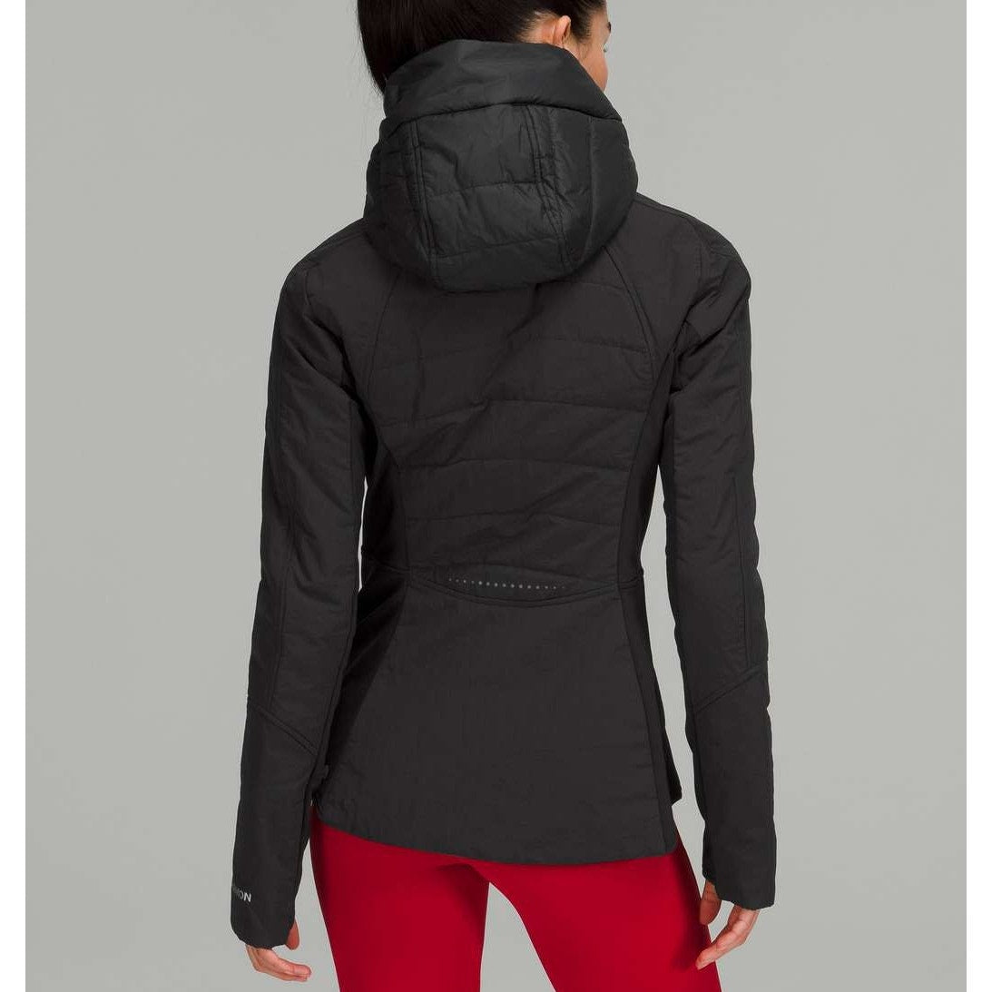 Lululemon Another Mile Full Zip Hooded Puffer Parka Jacket Black 4